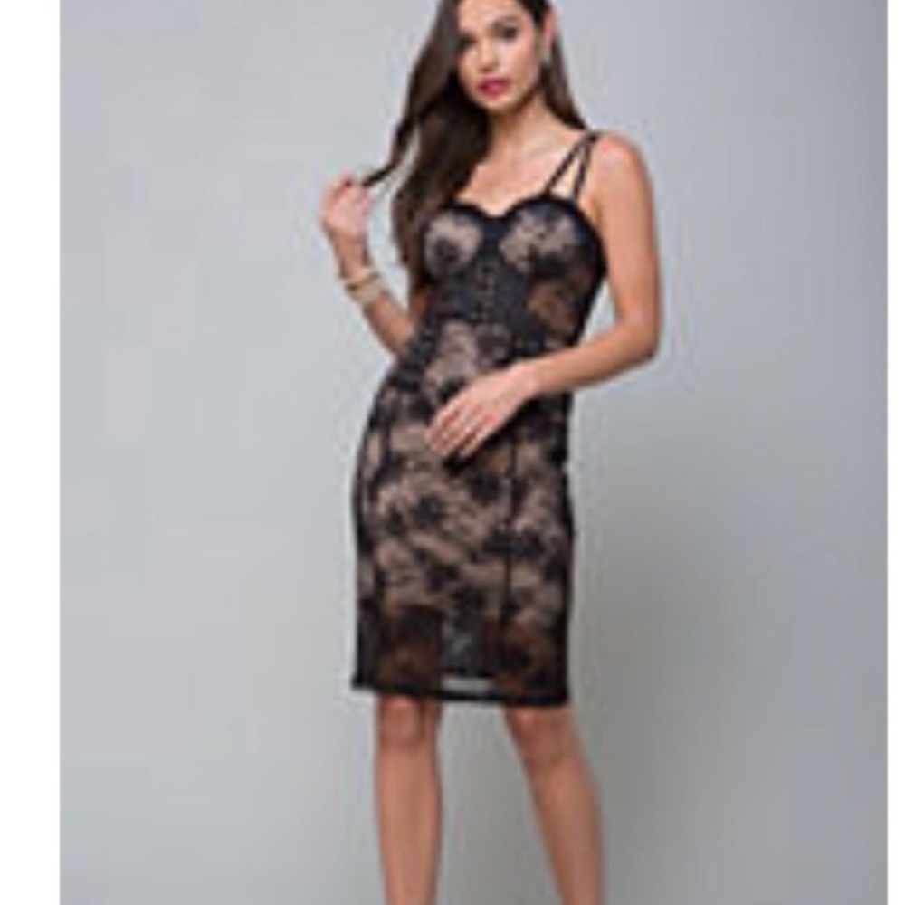 NWT black lace sexy bodycon dress